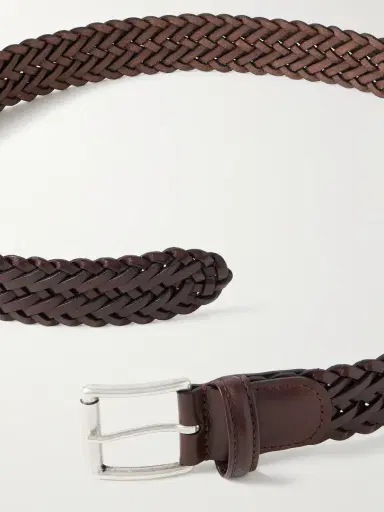 Anderson's 3.5cm Woven Leather Belt - Men | Thumbnail 3 Anderson's 3.5cm Woven Leather Belt - Men | Thumbnail 3