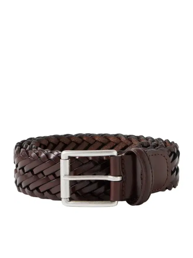 3.5cm Woven Leather Belt - Men 3.5cm Woven Leather Belt - Men