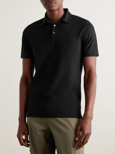 Incotex Incotex Zanone Slim-Fit IceCotton Polo Shirt - Men | Thumbnail 3 Incotex Incotex Zanone Slim-Fit IceCotton Polo Shirt - Men | Thumbnail 3