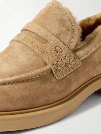 Gianvito Rossi Harris 20 Shearling-lined Suede Loafers | Thumbnail 4 Gianvito Rossi Harris 20 Shearling-lined Suede Loafers | Thumbnail 4