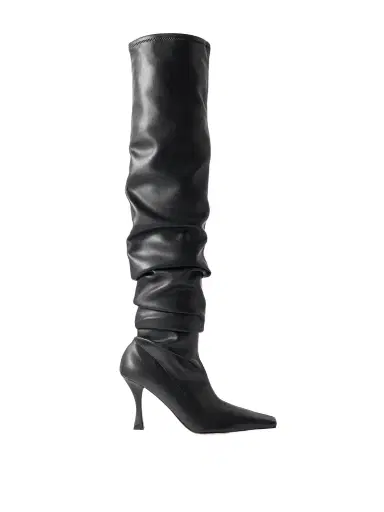 Proenza Schouler Trap Ruched Leather Over-the-knee Boots | Thumbnail 1 Proenza Schouler Trap Ruched Leather Over-the-knee Boots | Thumbnail 1