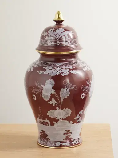 GINORI 1735 Potiche Gold-plated Porcelain Vase | Thumbnail 1 GINORI 1735 Potiche Gold-plated Porcelain Vase | Thumbnail 1