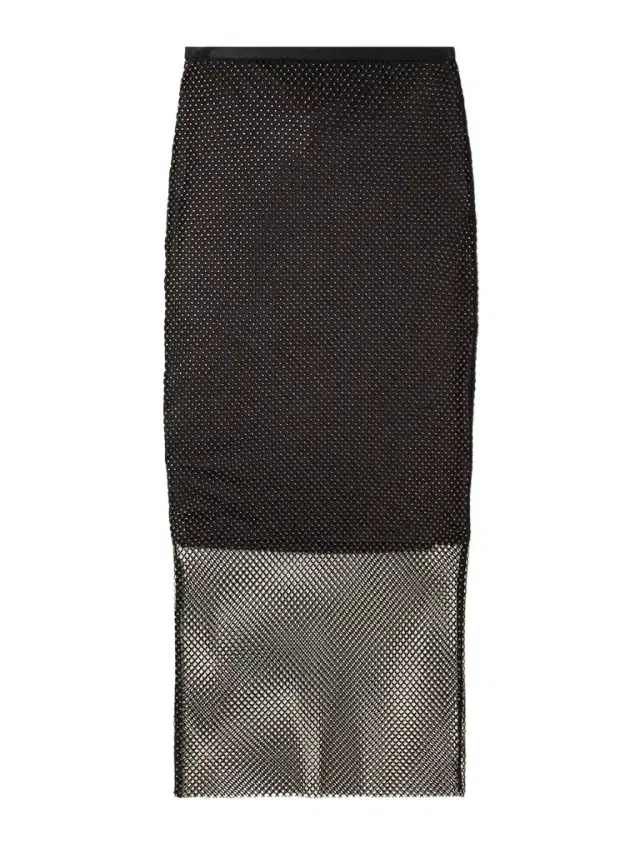 Rete Crystal-embellished Mesh Midi Skirt
