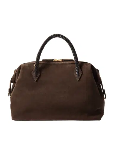 Métier Perriand City Medium Braided Leather-trimmed Suede Tote | Thumbnail 1