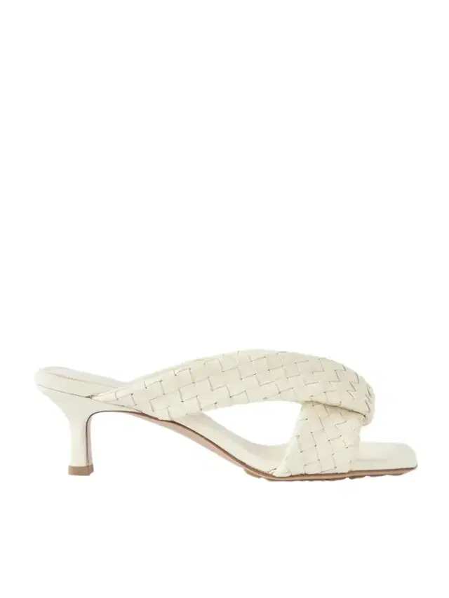 Riva Intrecciato Leather Mules