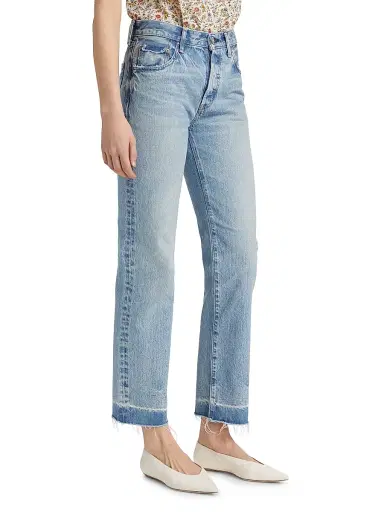 Moussy Vintage Women's Princeton Straight Mid-Rise Jeans | Thumbnail 4
