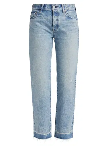Moussy Vintage Women's Princeton Straight Mid-Rise Jeans | Thumbnail 1