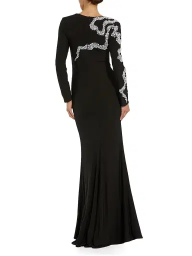 Mac Duggal Women's Beaded Column Gown | Thumbnail 2 Mac Duggal Women's Beaded Column Gown | Thumbnail 2