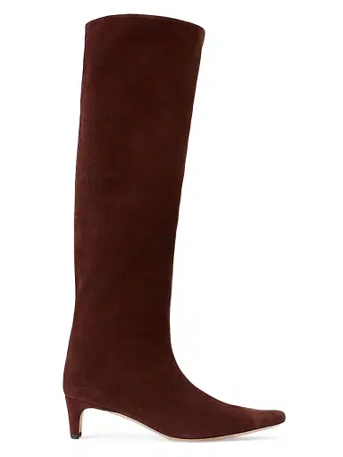 Staud Women's Wally Suede Knee-High Boots - Pine | Thumbnail 17 Staud Women's Wally Suede Knee-High Boots - Pine | Thumbnail 17