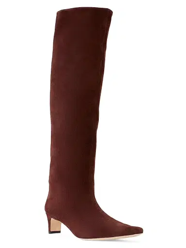 Staud Women's Wally Suede Knee-High Boots - Pine | Thumbnail 18 Staud Women's Wally Suede Knee-High Boots - Pine | Thumbnail 18