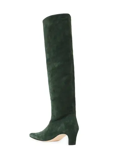 Staud Women's Wally Suede Knee-High Boots - Pine | Thumbnail 3 Staud Women's Wally Suede Knee-High Boots - Pine | Thumbnail 3