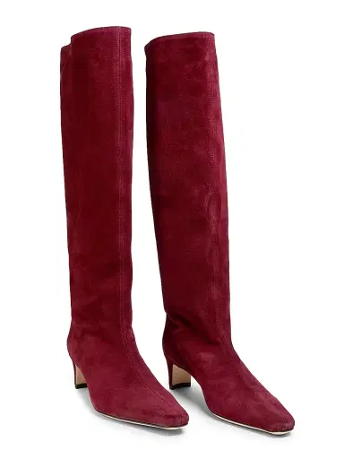 Staud Women's Wally Suede Knee-High Boots - Pine | Thumbnail 24 Staud Women's Wally Suede Knee-High Boots - Pine | Thumbnail 24