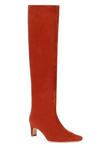Staud Women's Wally Suede Knee-High Boots - Pine | Thumbnail 5 Staud Women's Wally Suede Knee-High Boots - Pine | Thumbnail 5