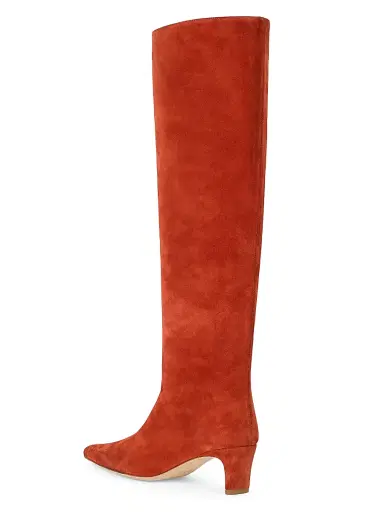 Staud Women's Wally Suede Knee-High Boots - Pine | Thumbnail 6 Staud Women's Wally Suede Knee-High Boots - Pine | Thumbnail 6