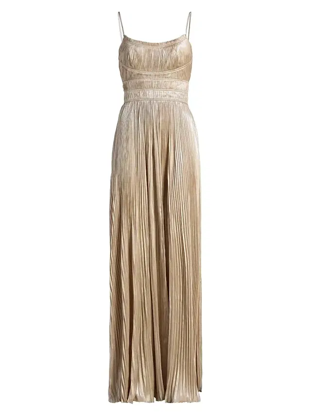 Ulla Johnson Women's The Reine Plisse Pleated Gown - Opal