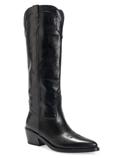 Partlow Women's Selena 55MM Leather Knee-High Boots - Nero - Size 6.5 | Thumbnail 2