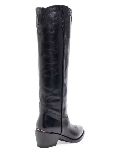 Partlow Women's Selena 55MM Leather Knee-High Boots - Nero - Size 6.5 | Thumbnail 3