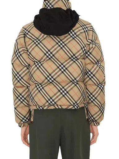 Burberry Women's Check Down Puffer Jacket - Sand Ip Check - Size XL | Thumbnail 6 Burberry Women's Check Down Puffer Jacket - Sand Ip Check - Size XL | Thumbnail 6