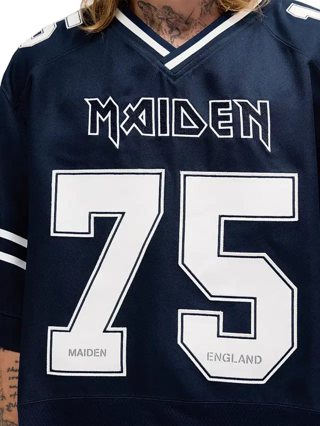 Men's Iron Maiden 50th Anniversary Jersey - Medium Blue