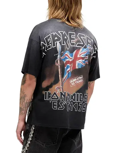 Represent Men's Iron Maiden Steed T-Shirt - Stained Black | Thumbnail 6 Represent Men's Iron Maiden Steed T-Shirt - Stained Black | Thumbnail 6