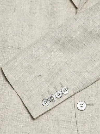 Canali Men's Kei Linen-Wool Sportcoat - Light Tan - Size 42 | Thumbnail 11 Canali Men's Kei Linen-Wool Sportcoat - Light Tan - Size 42 | Thumbnail 11