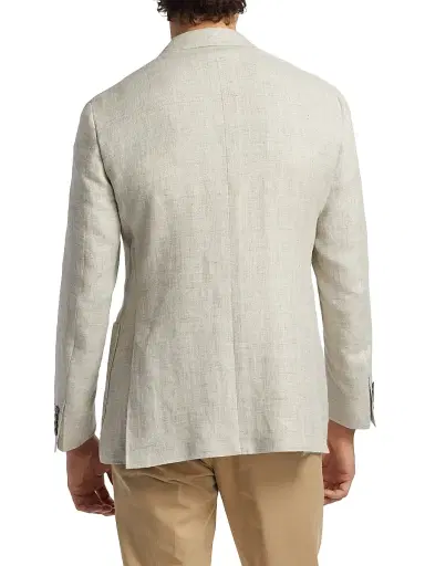 Canali Men's Kei Linen-Wool Sportcoat - Light Tan - Size 42 | Thumbnail 9 Canali Men's Kei Linen-Wool Sportcoat - Light Tan - Size 42 | Thumbnail 9