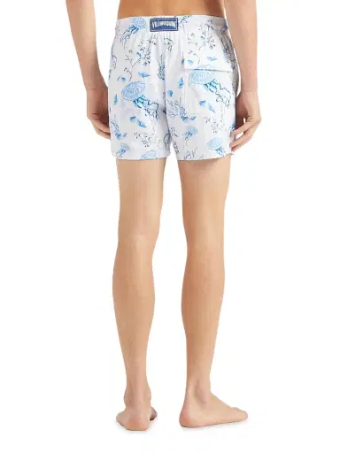 Vilebrequin Men's Medusa & Shells Stretch Swim Trunks - Blanc - Size Medium | Thumbnail 4 Vilebrequin Men's Medusa & Shells Stretch Swim Trunks - Blanc - Size Medium | Thumbnail 4