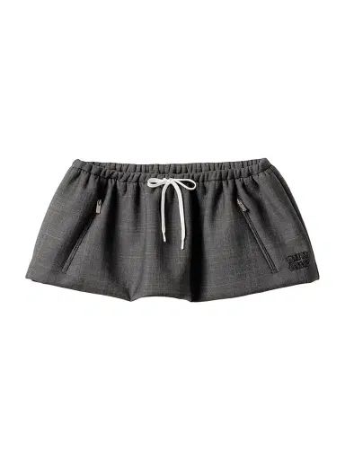 Miu Miu Women's Prince of Wales Miniskirt - Grey | Thumbnail 1 Miu Miu Women's Prince of Wales Miniskirt - Grey | Thumbnail 1