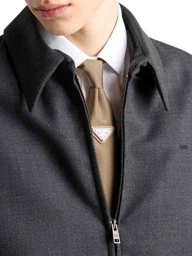 Prada Men's Re-Nylon Tie | Thumbnail 2 Prada Men's Re-Nylon Tie | Thumbnail 2