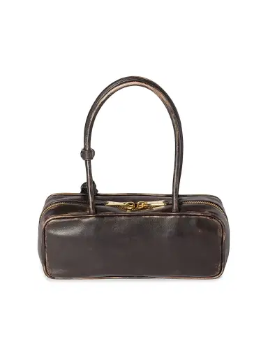 Miu Miu Women's Beau Nappa Leather Top Handle Bag - Brown | Thumbnail 5 Miu Miu Women's Beau Nappa Leather Top Handle Bag - Brown | Thumbnail 5