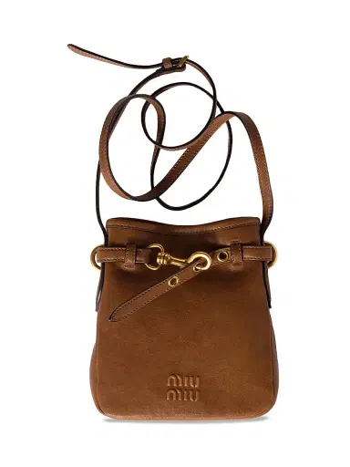 Miu Miu Women's Nappa Leather Pouch - Beige Khaki | Thumbnail 6