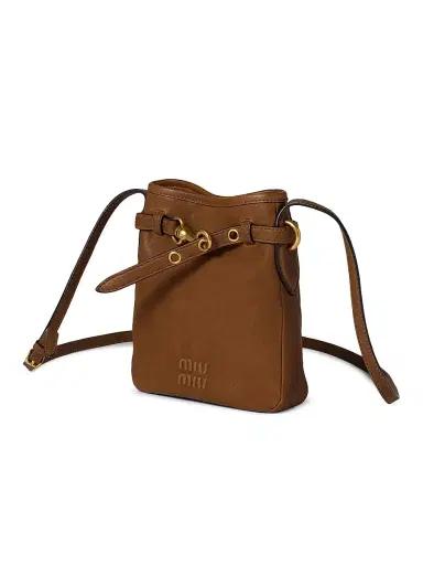 Miu Miu Women's Nappa Leather Pouch - Beige Khaki | Thumbnail 7