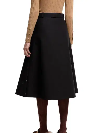 Moncler Women's Skirt in Cotton - Black | Thumbnail 3 Moncler Women's Skirt in Cotton - Black | Thumbnail 3