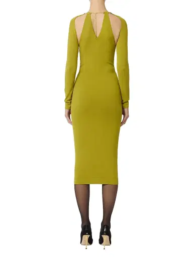 Elisabetta Franchi Women's Jewel Snake Sheath Dress - Sunrise | Thumbnail 3