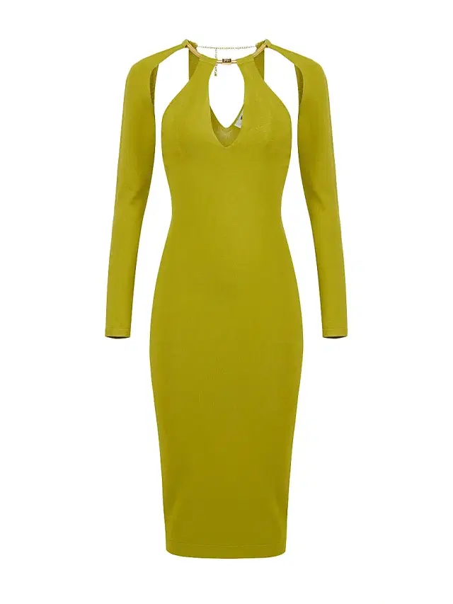 Elisabetta Franchi Women's Jewel Snake Sheath Dress - Sunrise