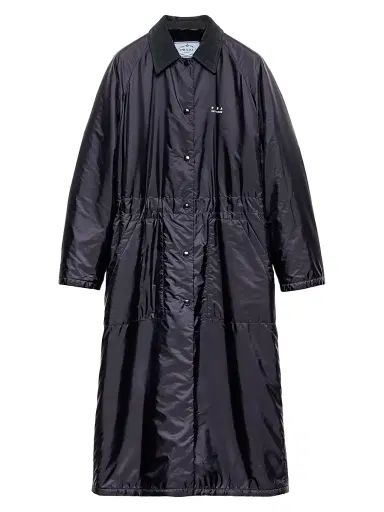 Prada Women's Lightweight Re-Nylon Raincoat - Blue | Thumbnail 1 Prada Women's Lightweight Re-Nylon Raincoat - Blue | Thumbnail 1