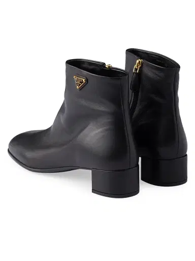 Prada Women's Nappa Leather Booties - Black - Size 11.5 | Thumbnail 3 Prada Women's Nappa Leather Booties - Black - Size 11.5 | Thumbnail 3