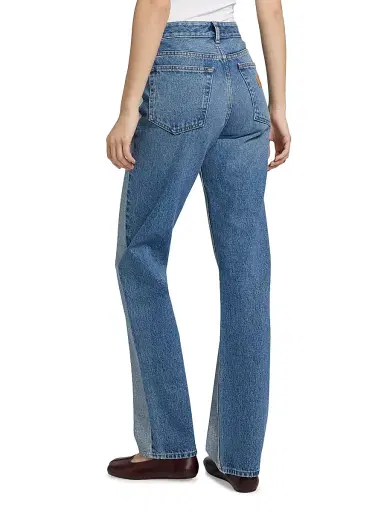 MM6 MAISON MARGIELA Women's Reversed Five-Pocket Straight-Leg Jeans | Thumbnail 5 MM6 MAISON MARGIELA Women's Reversed Five-Pocket Straight-Leg Jeans | Thumbnail 5