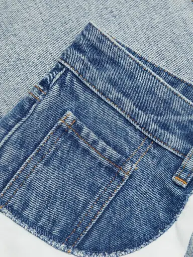 MM6 MAISON MARGIELA Women's Reversed Five-Pocket Straight-Leg Jeans | Thumbnail 7 MM6 MAISON MARGIELA Women's Reversed Five-Pocket Straight-Leg Jeans | Thumbnail 7