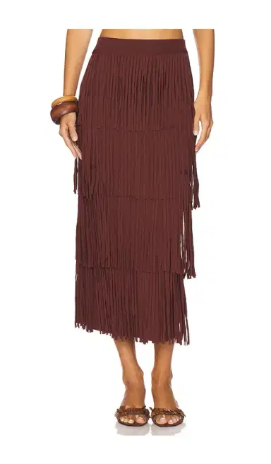 SIMONMILLER Za Za Knit Fringe Skirt | Thumbnail 1 SIMONMILLER Za Za Knit Fringe Skirt | Thumbnail 1