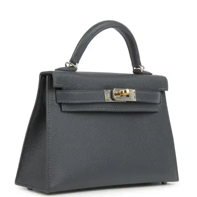 HERMÈS Hermes Kelly Sellier 20 Ardoise Epsom Electrum Hardware | Thumbnail 3