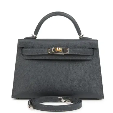 HERMÈS Hermes Kelly Sellier 20 Ardoise Epsom Electrum Hardware | Thumbnail 1