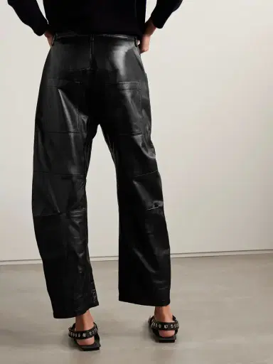 Nili Lotan Shon Leather Barrel-leg Pants | Thumbnail 4 Nili Lotan Shon Leather Barrel-leg Pants | Thumbnail 4