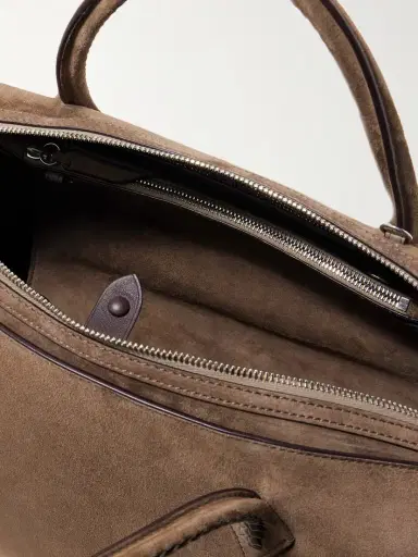 Métier Vérité City Medium Braided Leather-trimmed Suede Tote | Thumbnail 5