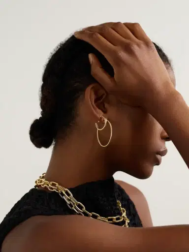 David Yurman Cablespira® 18-karat Gold Hoop Earrings | Thumbnail 4 David Yurman Cablespira® 18-karat Gold Hoop Earrings | Thumbnail 4