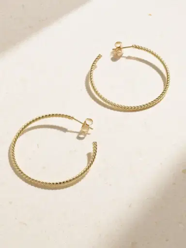 David Yurman Cablespira® 18-karat Gold Hoop Earrings | Thumbnail 1 David Yurman Cablespira® 18-karat Gold Hoop Earrings | Thumbnail 1