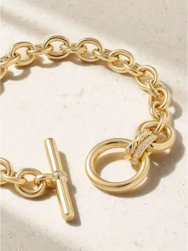 David Yurman Dy ercer® 18-karat Gold Diamond Bracelet | Thumbnail 3 David Yurman Dy ercer® 18-karat Gold Diamond Bracelet | Thumbnail 3
