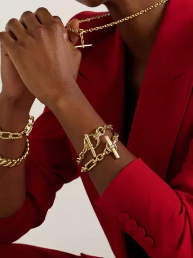David Yurman Dy ercer® 18-karat Gold Diamond Bracelet | Thumbnail 4 David Yurman Dy ercer® 18-karat Gold Diamond Bracelet | Thumbnail 4
