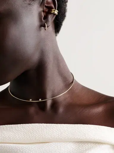 Yvonne Léon Crapaud 9-karat Gold Diamond Choker | Thumbnail 2