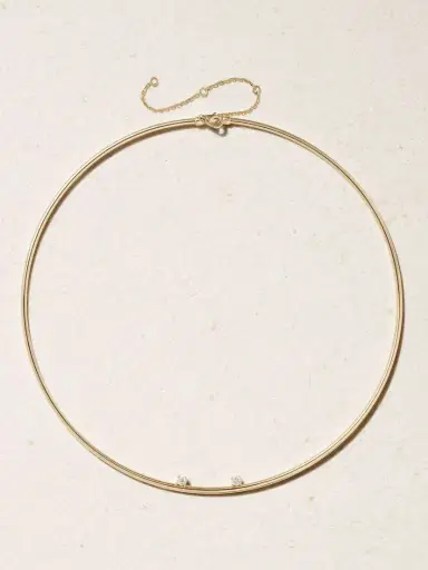 Yvonne Léon Crapaud 9-karat Gold Diamond Choker | Thumbnail 4